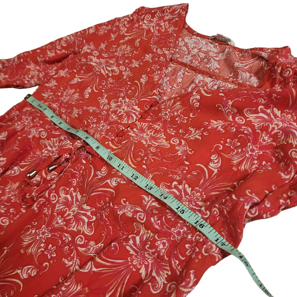 ABEL THE LABEL Strawberry Kisses Boho Maxi Dress Size S - Picture 6 of 10